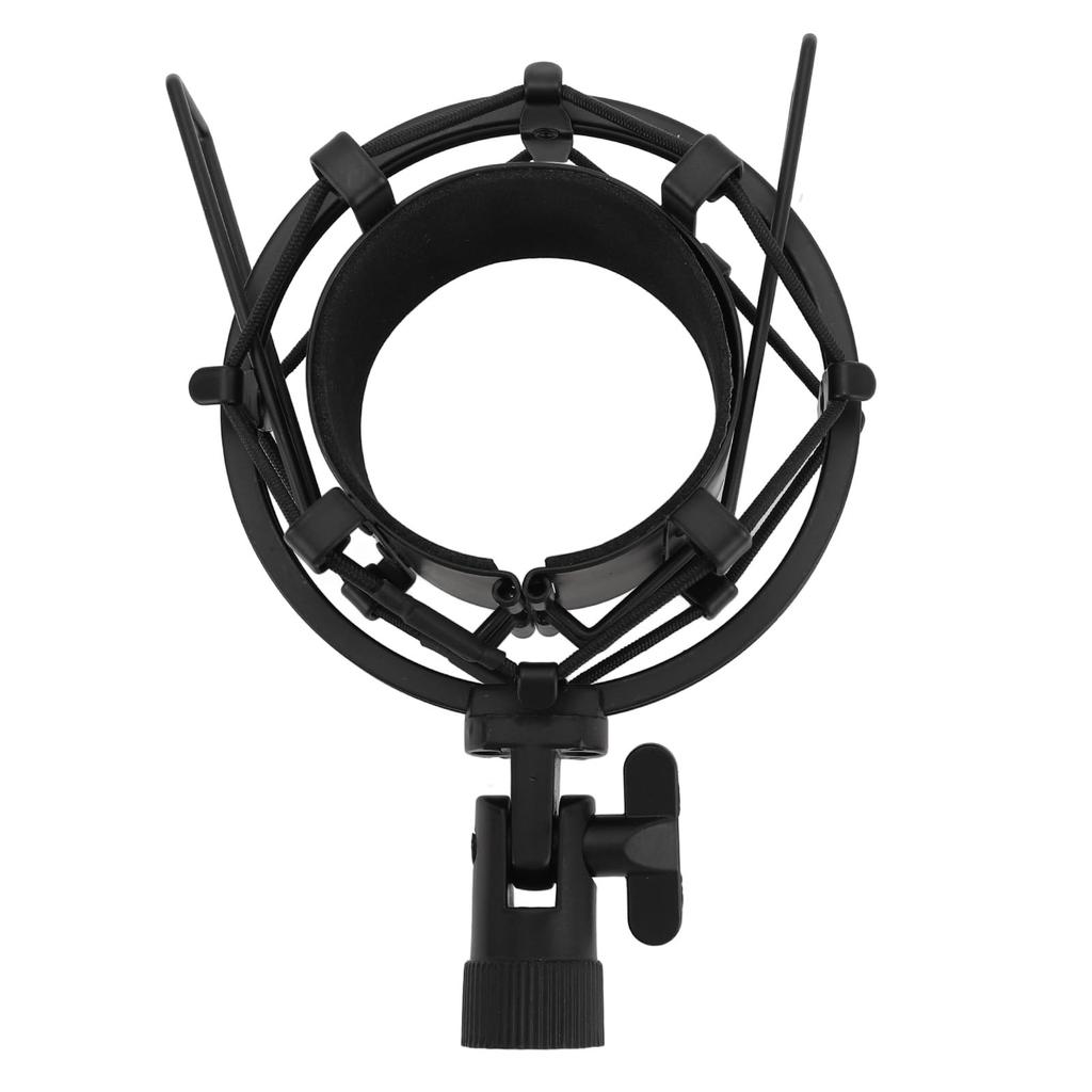Hilitand Microphone Shock Mount 55mm-65mm Diameter Adjustable Anti-Vibration High Isolation Clip Holder Mount