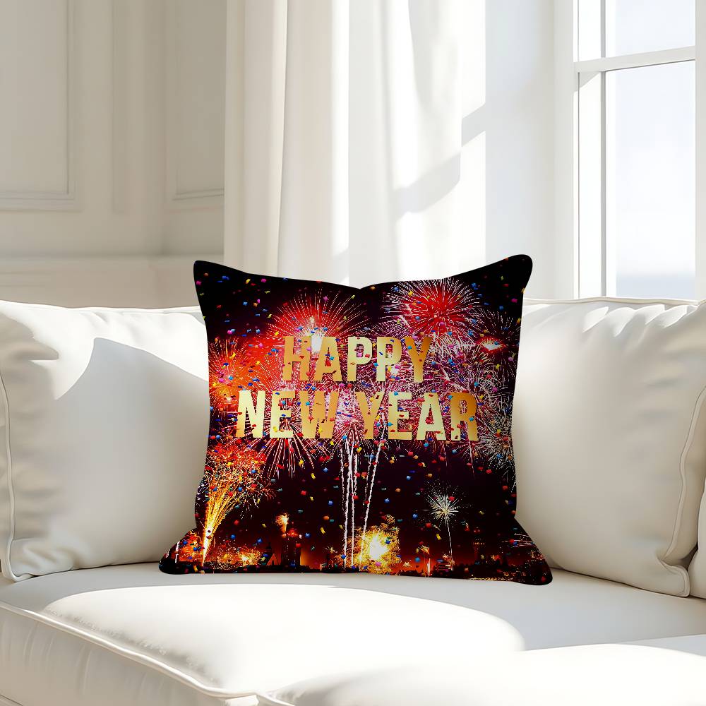 Art New Year Decorative Room Aesthetics Pillow Case Home Decor Bedroom Sofa Bed Couch Pillow Cover 45x45