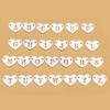 New S925 Sterling Silver Initial Alphabet Heart Connector Letter Charms for Permanent Jewelry Making