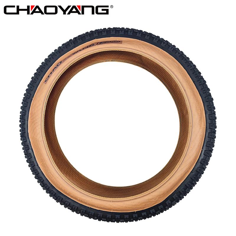 CHAOYANG 20x4.0 100/90-406 Fatbike Band 3mm Hippo Skin+ Lekbestendig Antislip MTB Strand Elektrische Fiets 20PSI Bruine Band H-5176