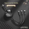 100W Type-C 3-in-1 Fast Charging Cable for Huawei, Android, and Apple Devices