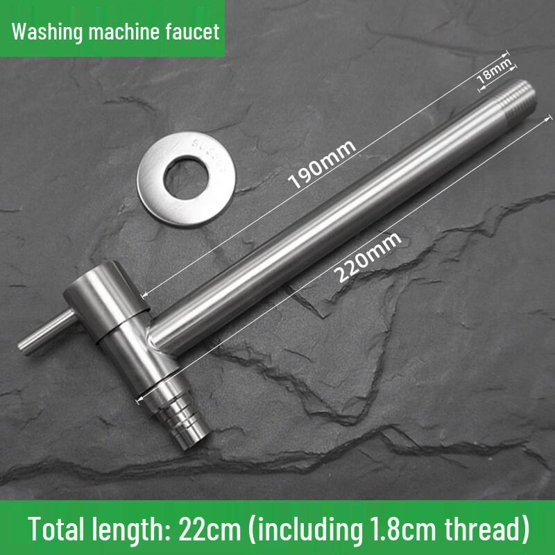 

TLXT Extended Stainless Steel Washing Machine Faucet