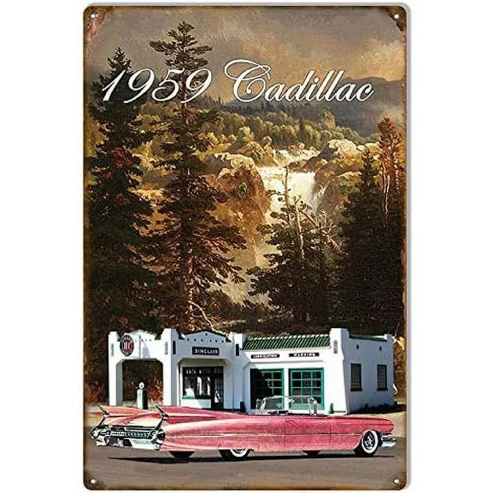 Vintage Classic Car Metal Tin Signs Mustang GT Posters Plate Wall Decor for Garage Bars Man Cave Cafe Clubs Retro Posters