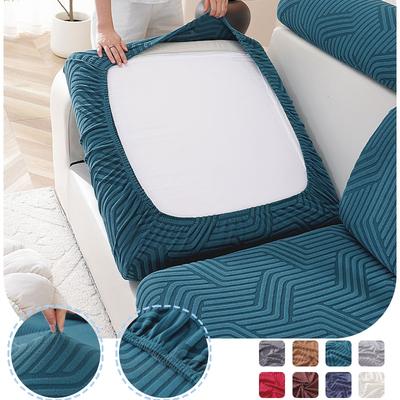 Lanmolife 1Pc Sofa Cushion Cover Super Elastic Jacquard Sofa Furniture Protective Covers Spandex Non-Slip Machine Washable