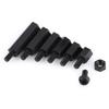 250PCS Nylon M3 Hex Column Male Standoff Spacer Screw Nut Assortment Kit (M3 Male Standoff A)