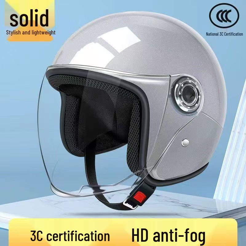 3C Certified Unisex Electric Vehicle Helmet for Autumn/Winter Warmth and Protection