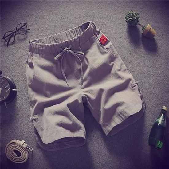 Men's Trendy Linen Beach Shorts: Lightweight, Breathable, Casual Loose Fit
