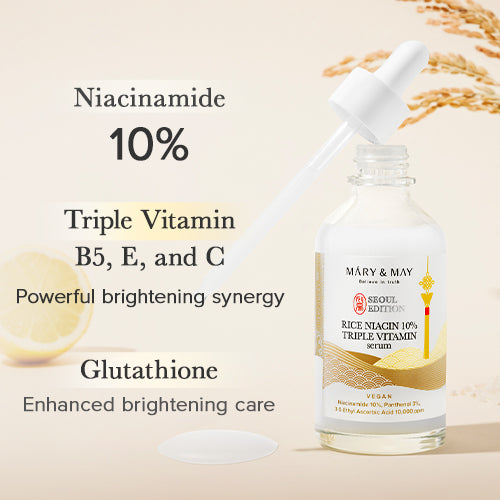 

Rice Niacin 10% Triple Vitamin Serum Seoul Edition 80ml / 2.7 fl.oz.