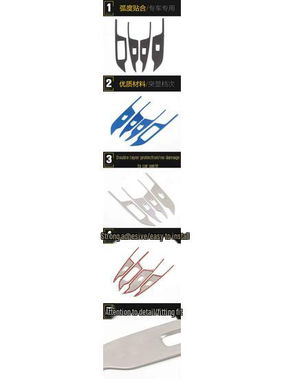 Lynk & Co 01 Glass Lift Frame & Window Armrest Button Trim