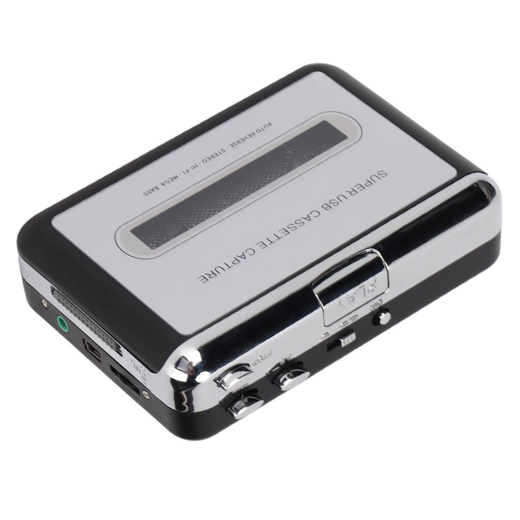 Tape To MP3 Converter Stereo 3.5mm Portable USB Cassette Player with Earphone for Laptop PC