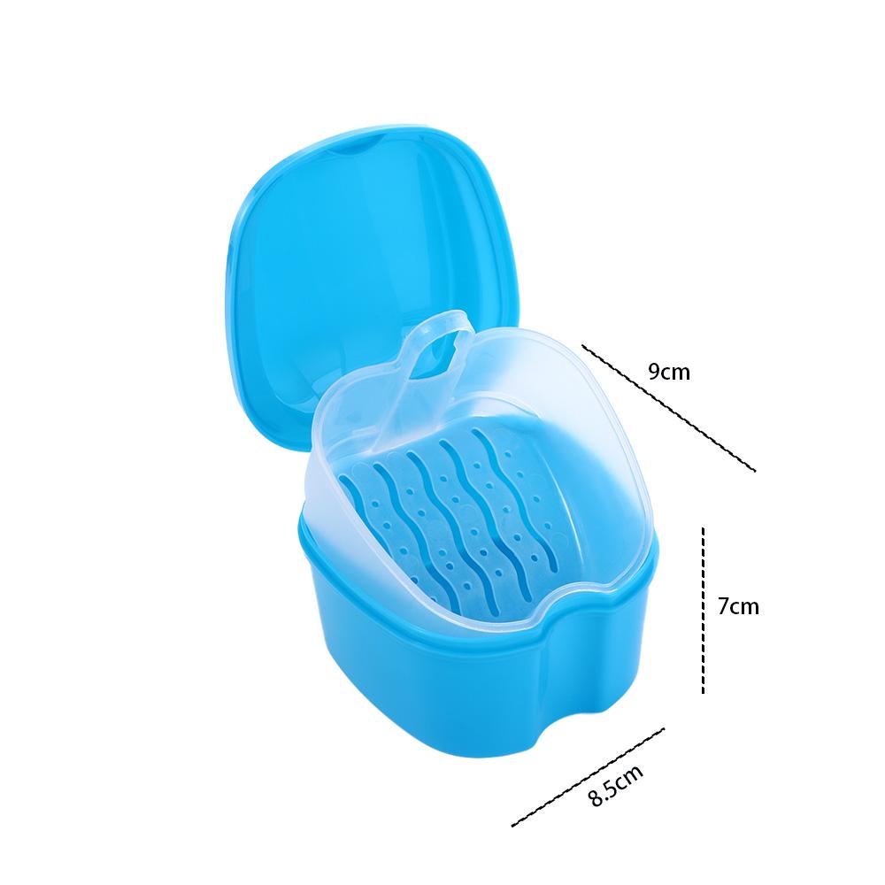Net Tooth Clean Organizer Denture Retainer Case False Teeth Storage Box Mouth Guard Container