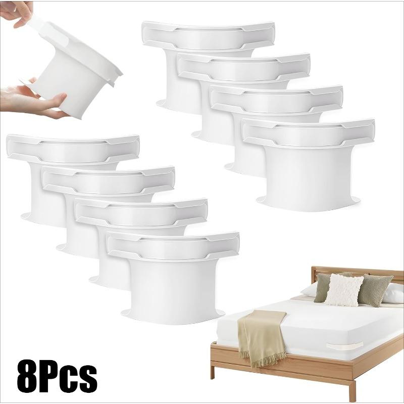4/8Pcs Invisible Bed Sheet Fixing Clip Non-slip Fixing Device Bedsheet Grippers Bed Cover Fastener for All Sizes of Bed Sheets