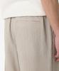 Musinsa Standard Crinkle Loose Tapered Elastic Waist Pants [Light Beige]