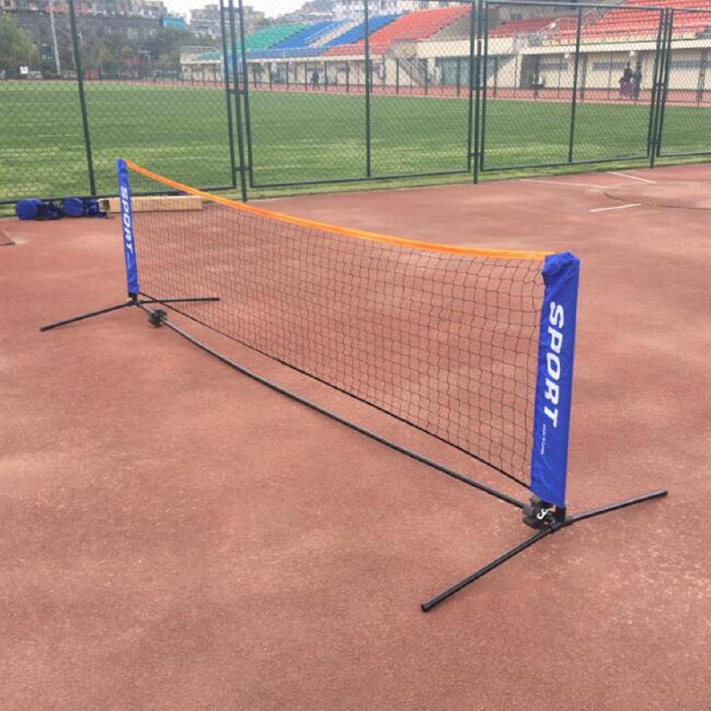 Tennis Net & Post Set Racquet Sports Network Net Portable Frame Badminton Beach 3 Meter Volleyball Training Net Mesh