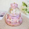 Rotating Carousel Music Box Crystal Ball Light up Snow Globe Wind up Musical Box Colorful Lights Cute Little Horses
