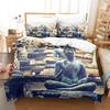 Colorful Buddha Down Comforter Set Bedding Set 3-piece Duvet Cover Set