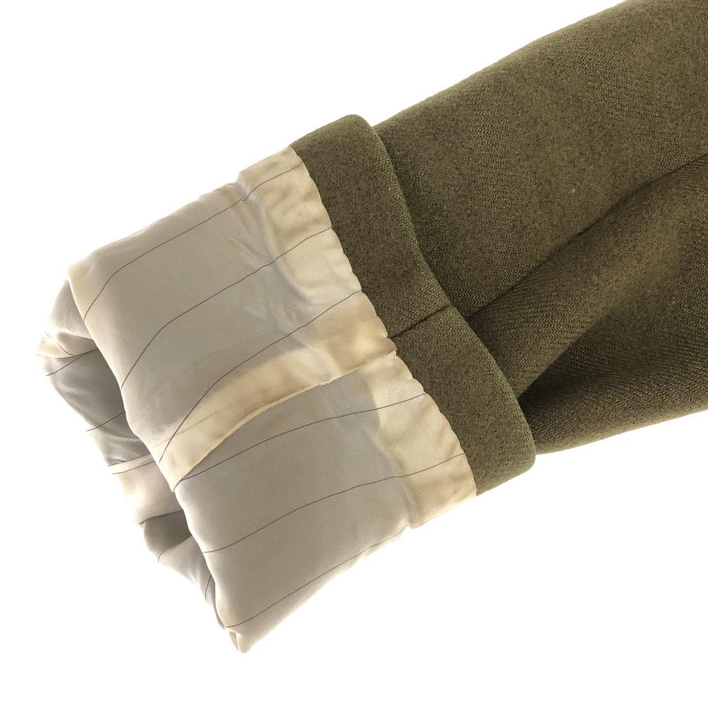 SCYE BASICS Made In Japan 100% Wool Chester Coat 38 Khaki Women Used