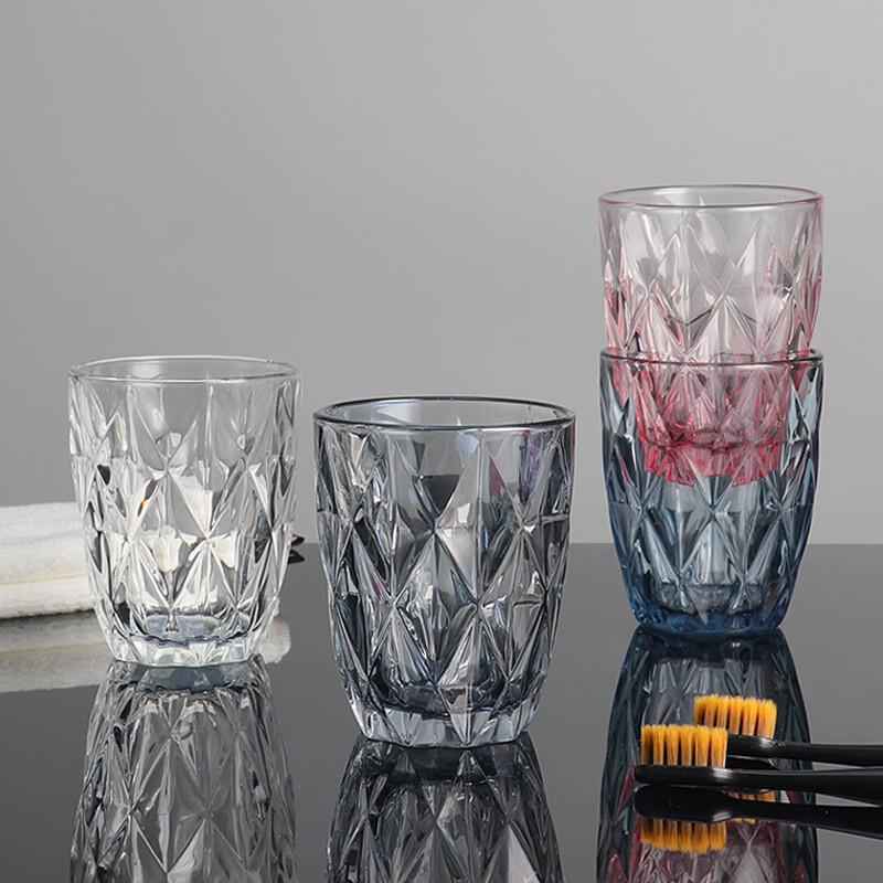 Shangqi Simple Rhombus Glass Wash Cup Set (5 Pcs)