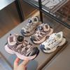 Zapatillas de Running de Malla Transpirables Deportivas para Niños y Niñas Coreanas Tendencia Primavera 2026 con Hebilla Giratoria