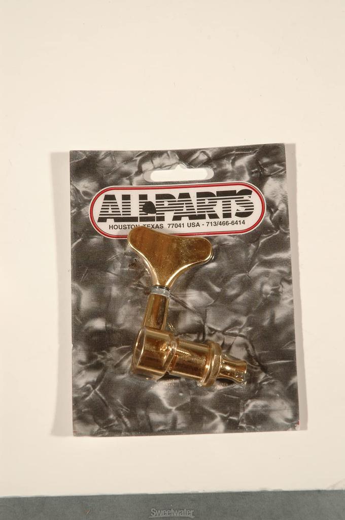 ALLPARTS Electric Bass Tuner Machine Head 1 Gold (L Side, Piece) TK-0794-002
