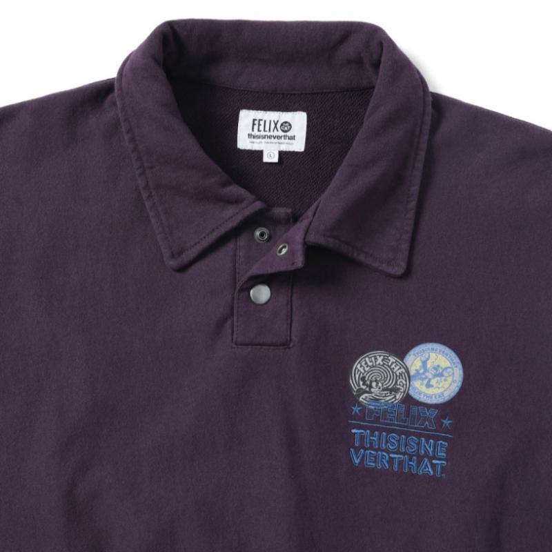 Thisisneverthat Tnt Felix Kragen Sweatshirt Kastanienbraun