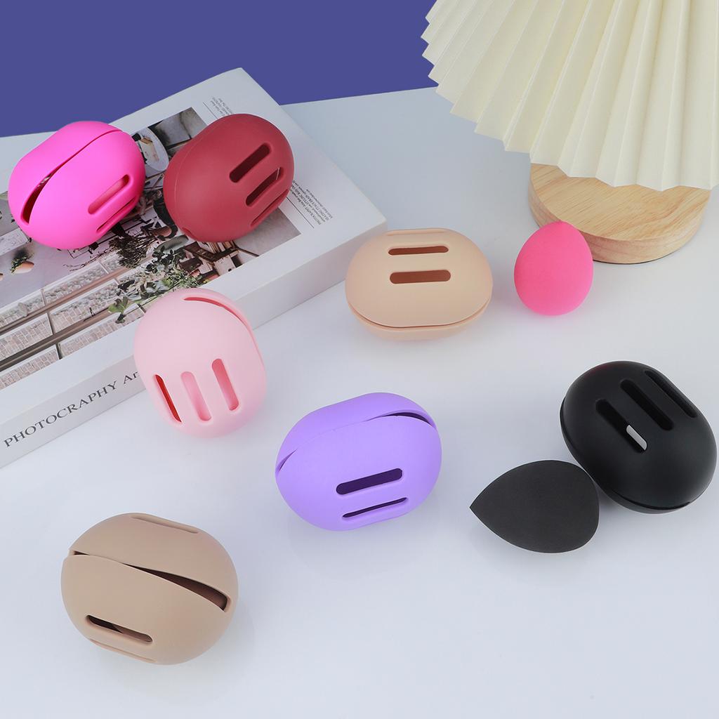 1pc Makeup Sponge Anti-dust Cover Silicone Beauty Blender Organizer Travel Powder Puff Storage Box Beauty Sponge Holder