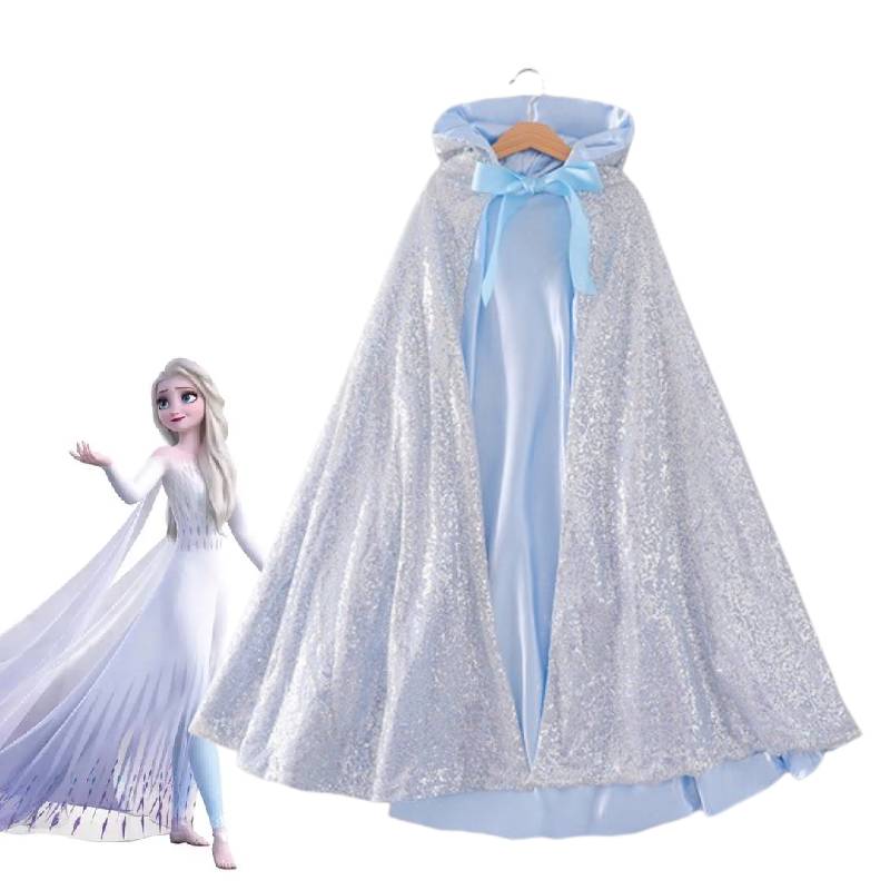 Frozen Cloak Cosplay Costumes Children Cape Stage Performance Halloween Party