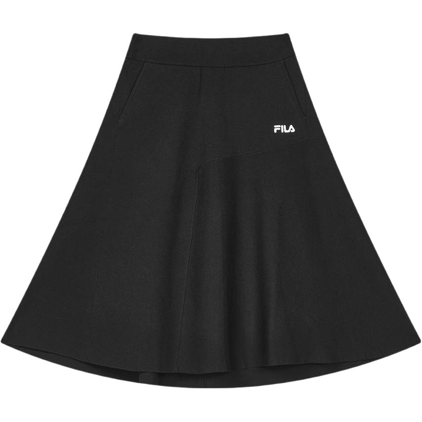 New FILA Casual Long Skirt Women's Black F11W418307F-BK