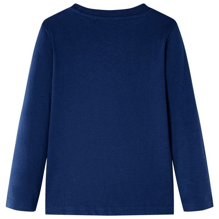 T-shirt enfants à manches longues bleu marine 92/104/116/128/140