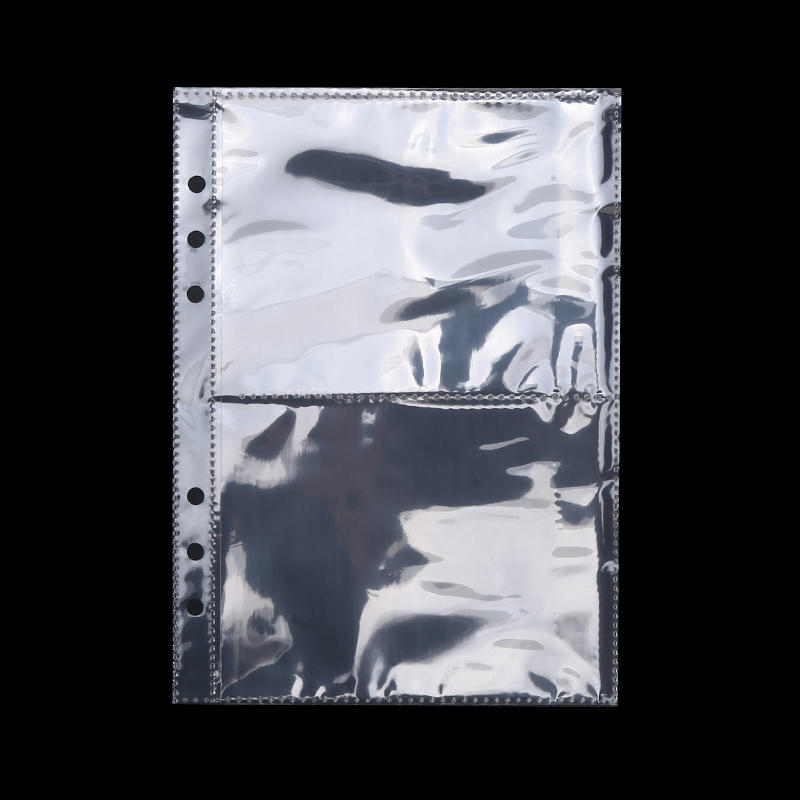 A5/A6 Loose Leaf Binder Cover Refillable Notebook Shell 25 Sheets Clear Binder Planner Inner Pages Protectors