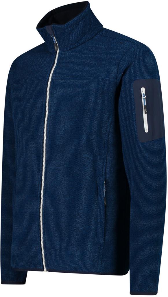 Куртка мужская CMP Fleece Jacquard-Knit-Tech Jacket (38H2237) Herren-Fleece Jacquard-Knit-Tech mit Rautenmuster petrol