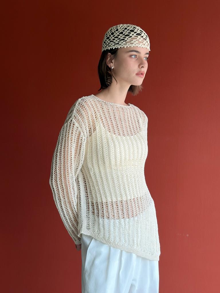 Kelidu Summer Linen See-Through Knit