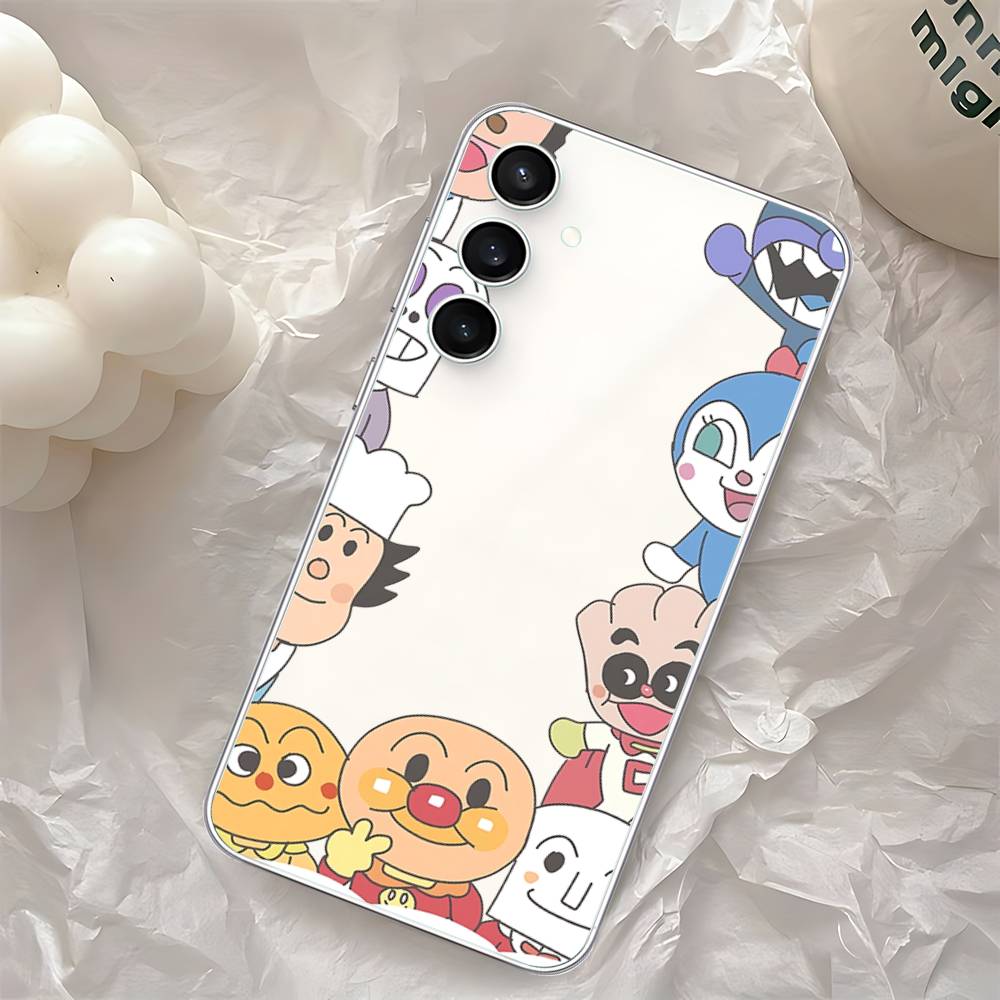 Anime A-Anpanman-s Cute Phone Case For Samsung Galaxy S25 S24 S23 S22 S21 FE Ultra Plus A32 A53 A13 A31 Soft Cover