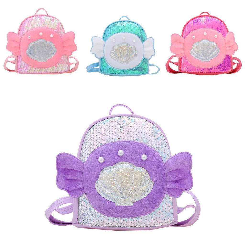 Charming Children's Nylon Backpack With Fun Wing Design For Preschool Learning