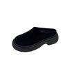 Baotou Half Slippers Platform Women's Summer Wear 2025 New Muller Shoes Internet Celebrity Heel-less Bread Lazy Muffin Shoes