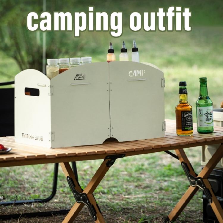 Faltbarer Windschutz Campingkocher Windschutz Grills Windschutz Stahl Windschutz für Wüstenforscher