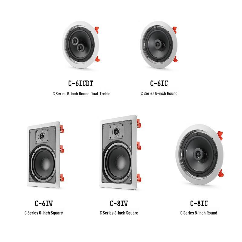 JBL C6ic In-Ceiling Home Theater Speaker CN plug (adapter included)