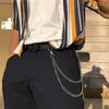 Punk Metal Double Layered Pants Chain for Men Women New Hip Hop Silver Color Jeans Waist Chain Party Jewelry Accessories