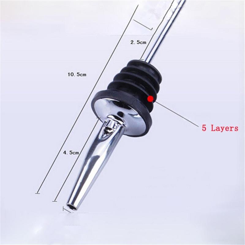 1pcs Pourer Stainless Steel Wine Mouth Pouring Device Plug Bottle Nozzle Bar Supplies