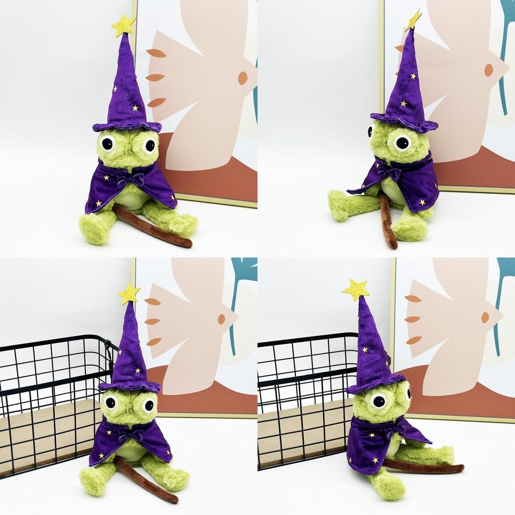 Moonlight Frog Manor Wizard Plush Toy Pp Cotton Filling For Playroom And Gift