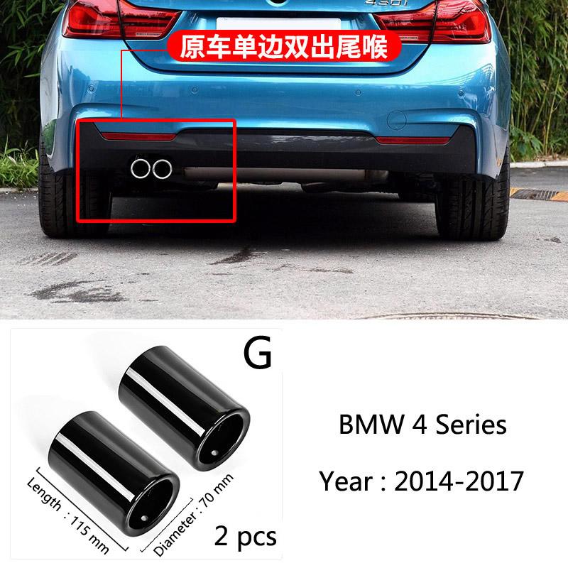For BMW 1 2 3 4 5 Series X1 3GT F20 F22 F30 F32 F34 F36 F10 F48 Car-Styling Stainless Steel Car Exhaust Muffler TailPipes Cover