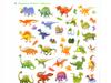 Booklet with 31 stickers Dinosaurs Animals dino stickers