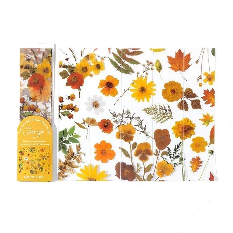 5 Sheets/lot Bookmark Pvc Translucent Retro Book Page Marker Accessories Reading Supplies Student Teacher Stationery Gift
