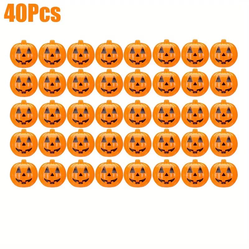 20/40Pcs Mini Halloween Pumpkin Box Plastic Candy Container Kids Trick or Treat Gift Favors Halloween Party Decoration Supplies