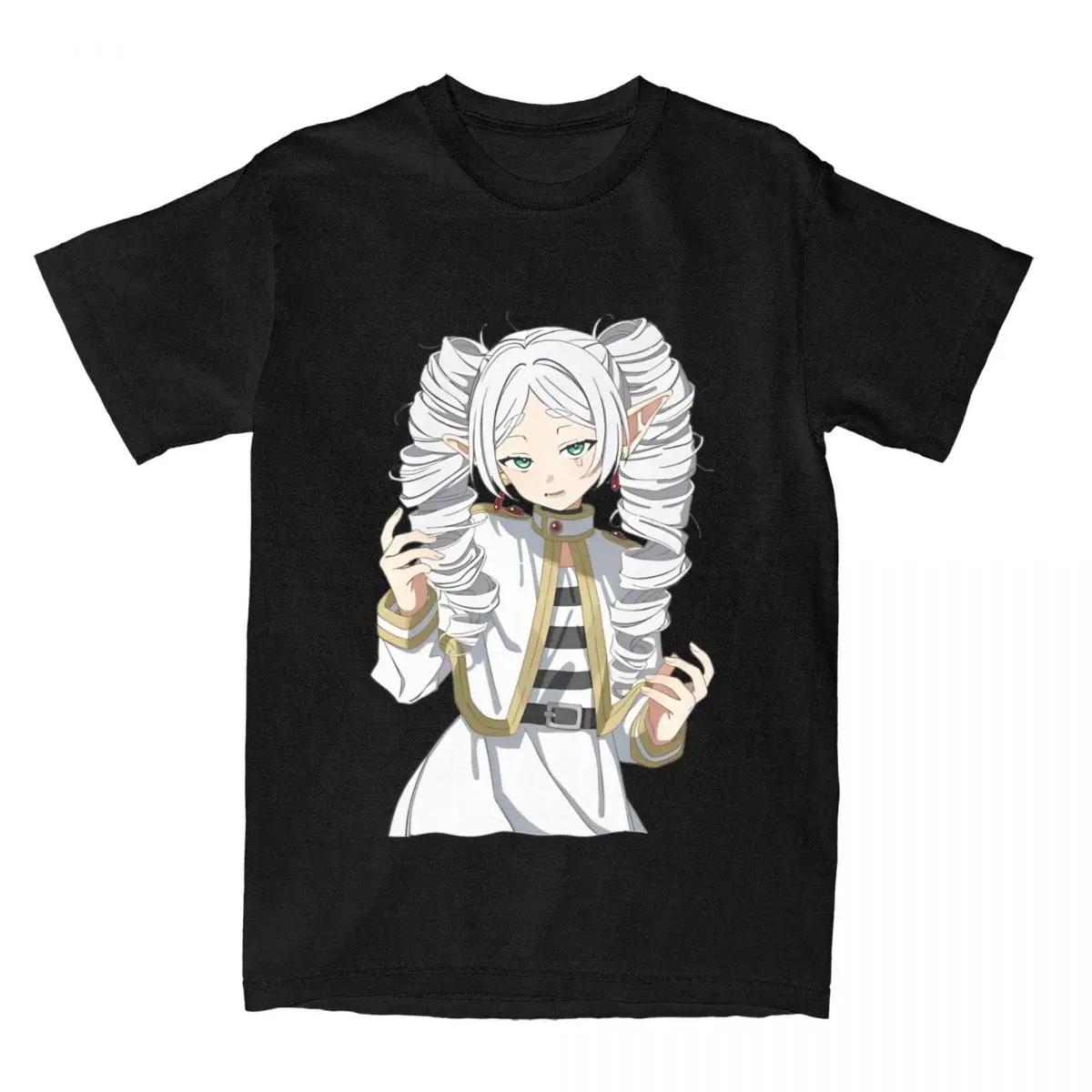 Anime Elf Girl Character Print T-shirt S