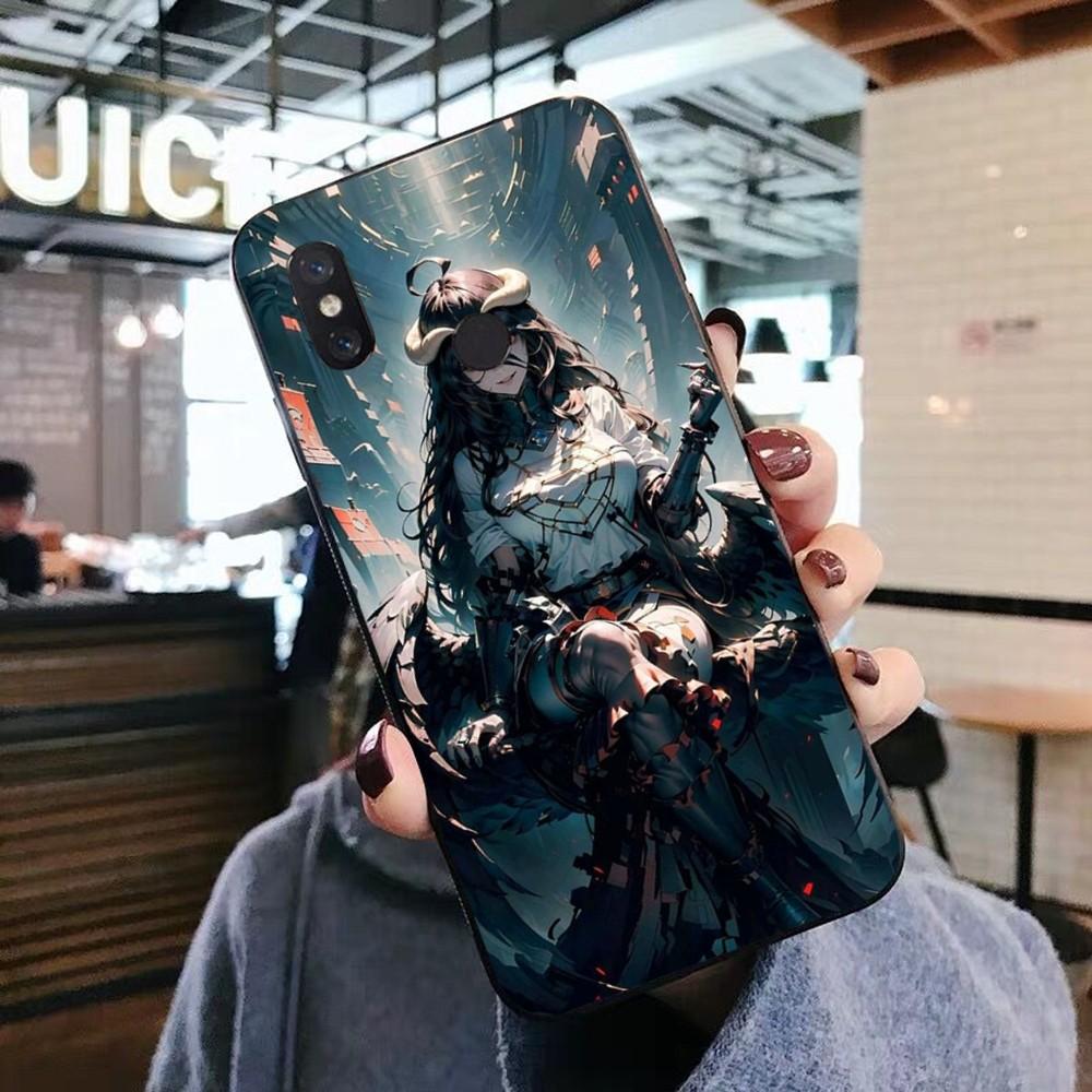 Anime Overlord Albedo Phone Case For Xiaomi Mi 5X 8 9 10 11 12 Lite Pro 10T PocoX3pro PocoM3 Note 10 Pro Lite