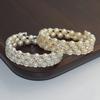 Elegant Crystal Imitation Pearl Bracelet Multilayer Stretchable Pearl Bracelet