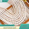 Släta Äggformade Naturliga Sötvattenspärlor 5-10mm - DIY Mors Stil Halsband Smyckeskit