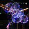 7pcs 20inch Transparent Led Bobo Balloons Glow in The Dark Light Up Bobble Balls  Wedding