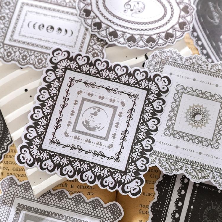 20 Sheets Landscape Sticker Stationery Sticker Scrapbook Sticker Decorative Sticker for Photocards Journal Decoration